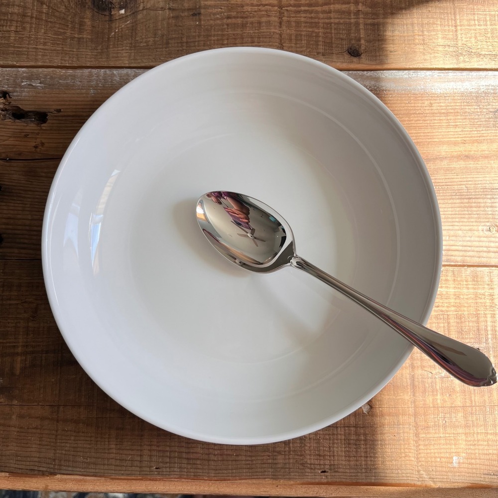 Sweese White Porcelain Pasta Bowl 8.75 Inch Microwave Dishwasher Safe 1